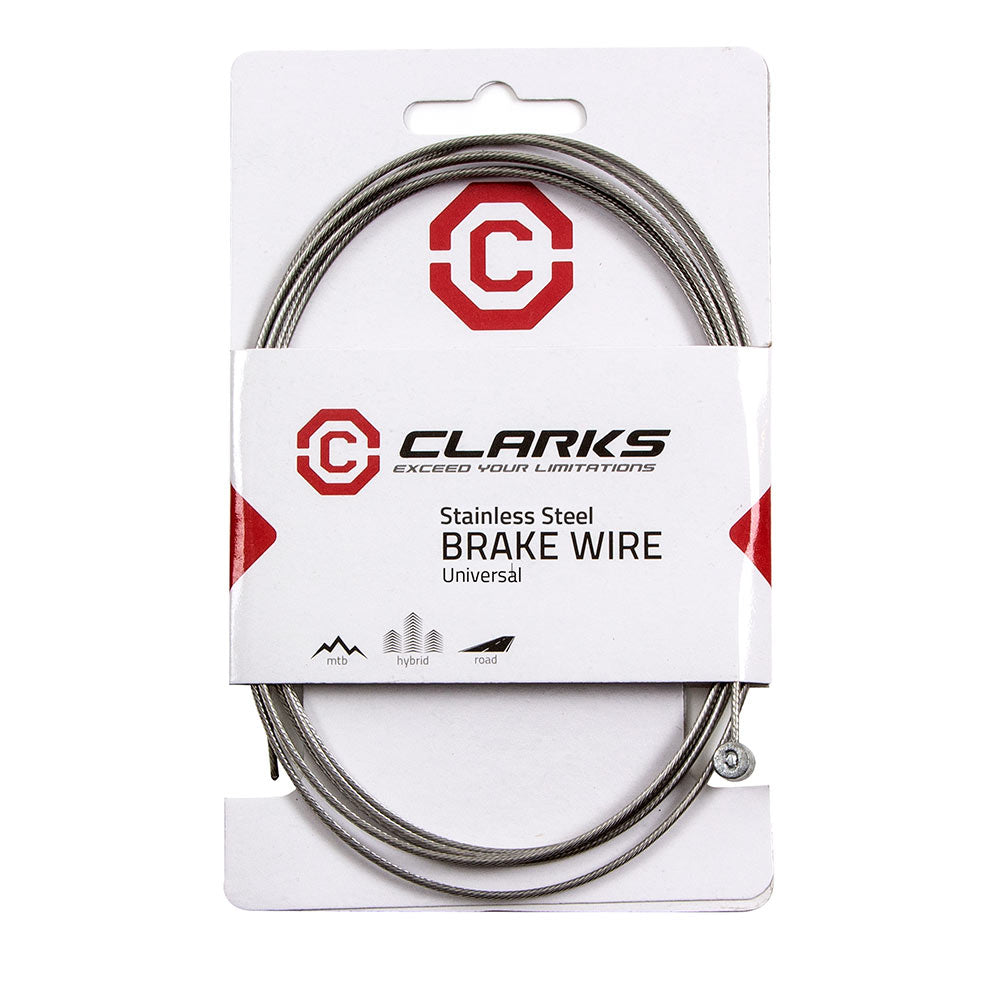 Clarks Stainless Steel Brake Cable inner - Universal 1.5mm x 1.8m